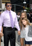 Сильвестр Сталлоне (Sylvester Stallone) Arrive the Letterman Show with wife and Daughters July 19, 2010 - 10xHQ B8a177207609400
