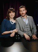 Lucy Lawless and Andy Whitfield...